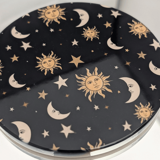 Celestial Pattern Ceramic Coaster