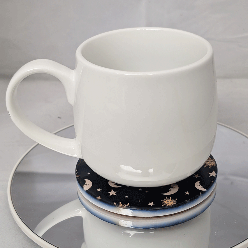 Celestial Pattern Ceramic Coaster