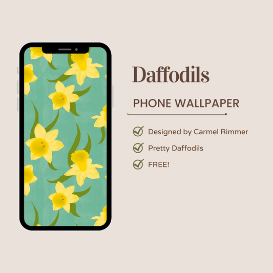 Daffodils Phone Wallpaper