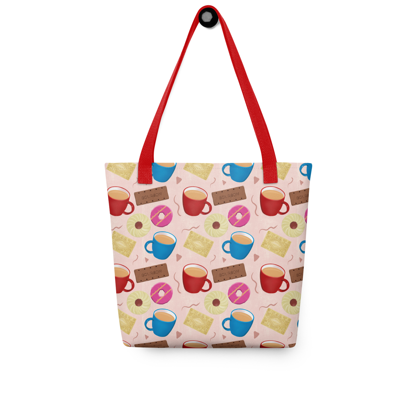 Tea and Biscuits patterned Tote bag - Original design by Carmel Rimmer