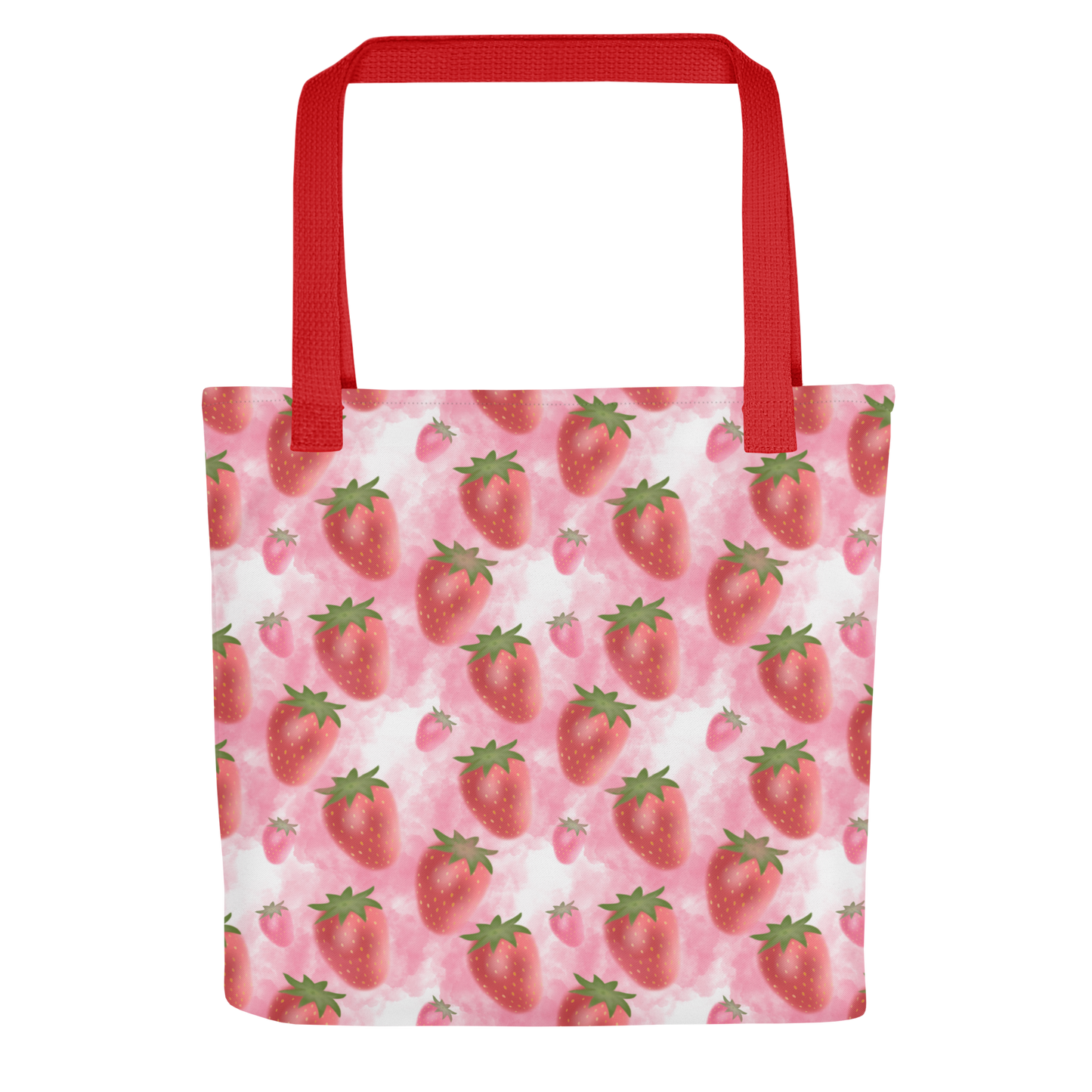 Strawberry patterned Tote bag - Original design by Carmel Rimmer